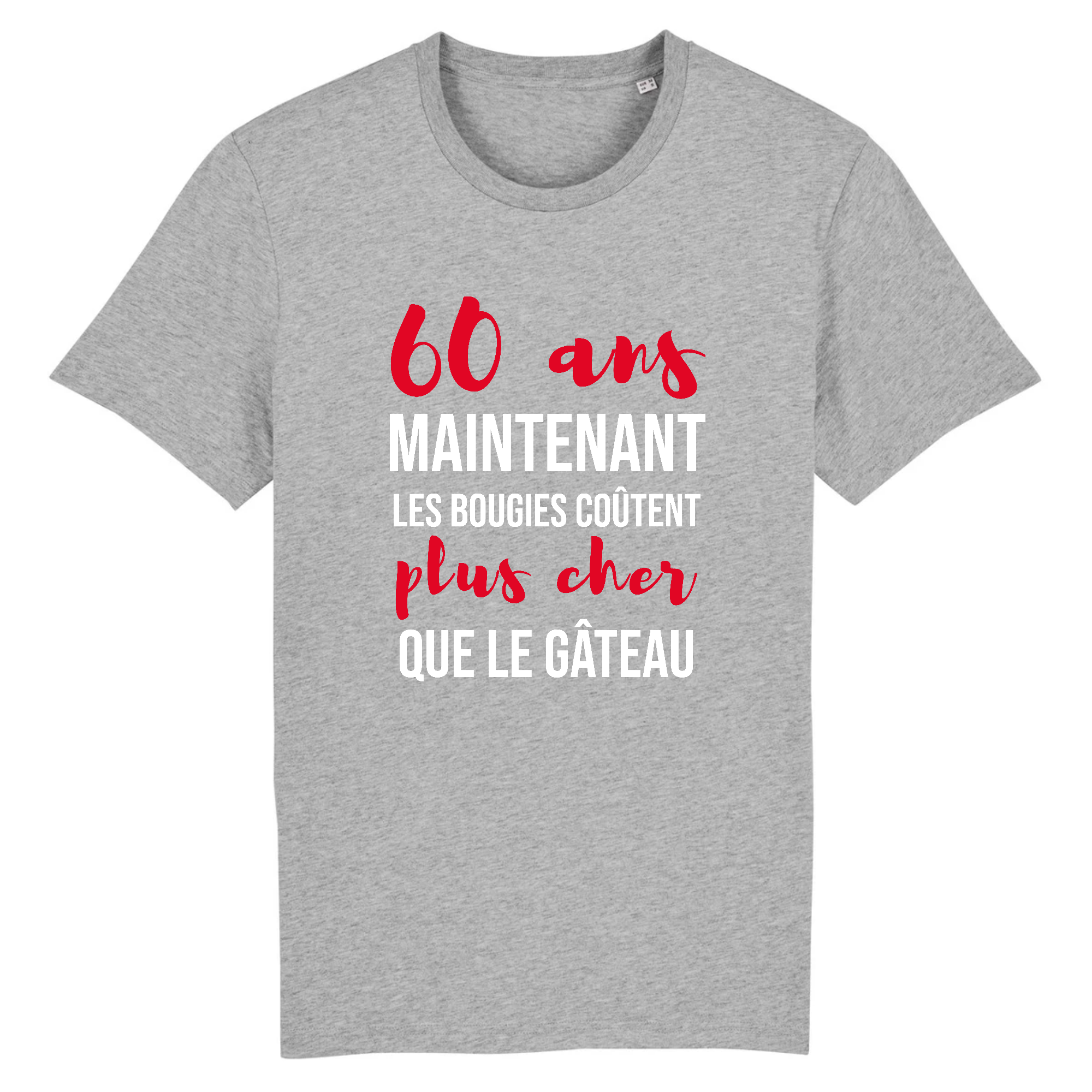 Tee-shirt 60 ans, idée cadeau humour