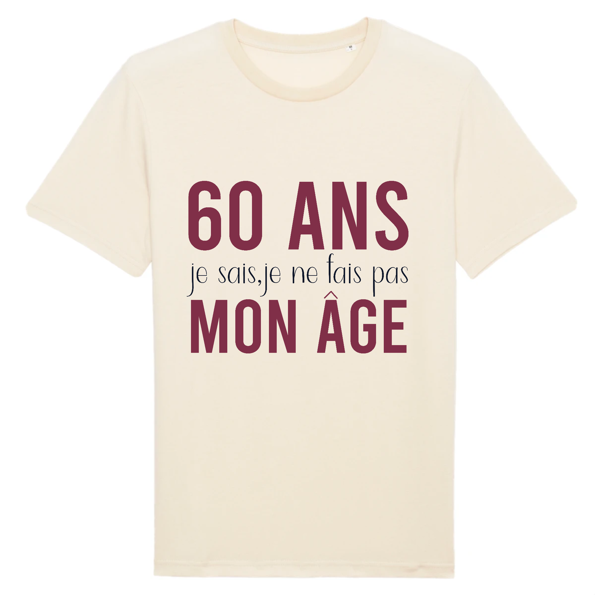 Tee shirt anniversaire homme 60 ans personnalisé